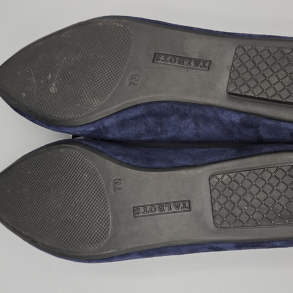 Talbots Blue Suede Driving Flat Size 7 - Picture 6 of 7